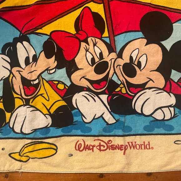 Disney Parks Beach Towel Backpack Mickey Minnie Mouse Goofy Donald Duck - Picture 5 of 12